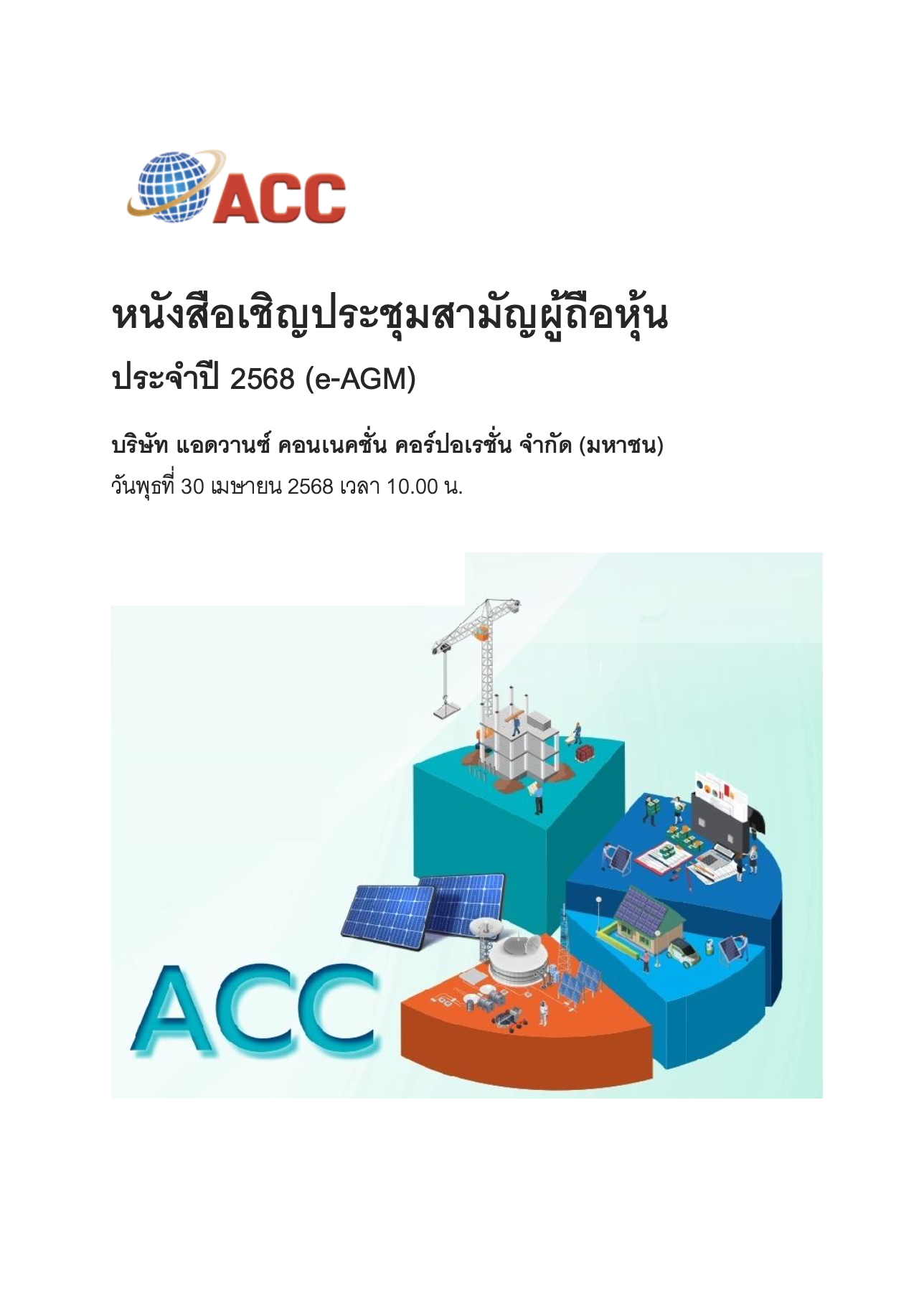 หนังสือเชิญประชุม AGM 2568